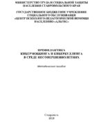 Профилактика кибермоббинга и кибербуллинга в среде несовершеннолетних